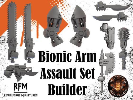 Custom Assault Arms Builder – Bionic Conversion Kit by Helforged Miniatures