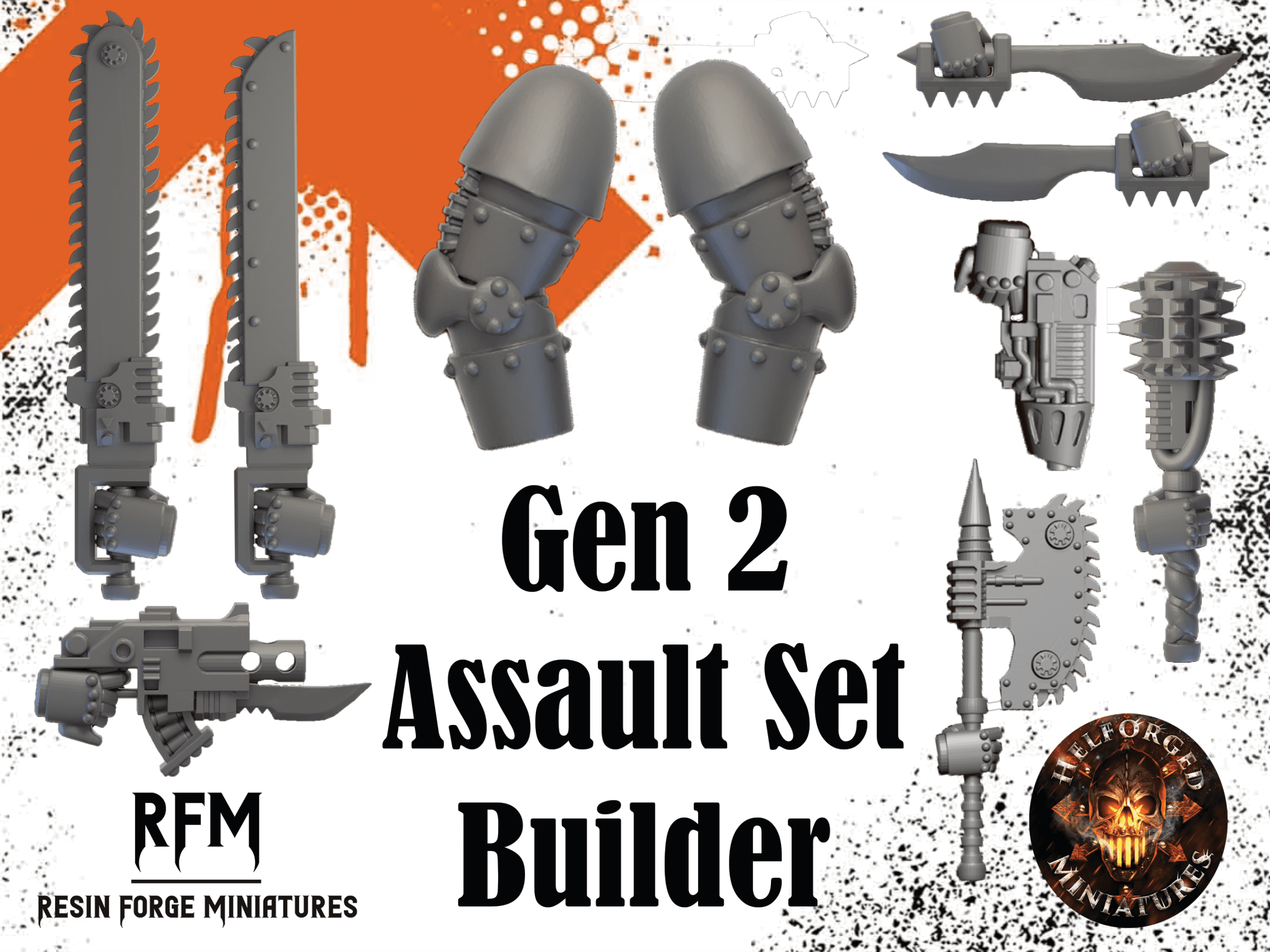 Custom Assault Arms Builder – Gen 2 Conversion Kit by Helforged Miniatures