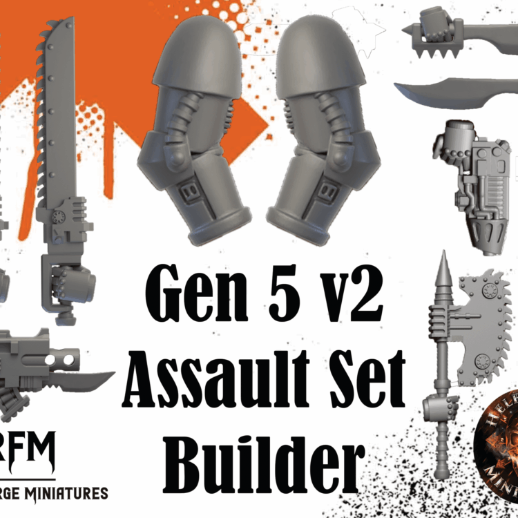 Custom Assault Arms Builder – Gen 5 v2 Conversion Kit by Helforged Miniatures