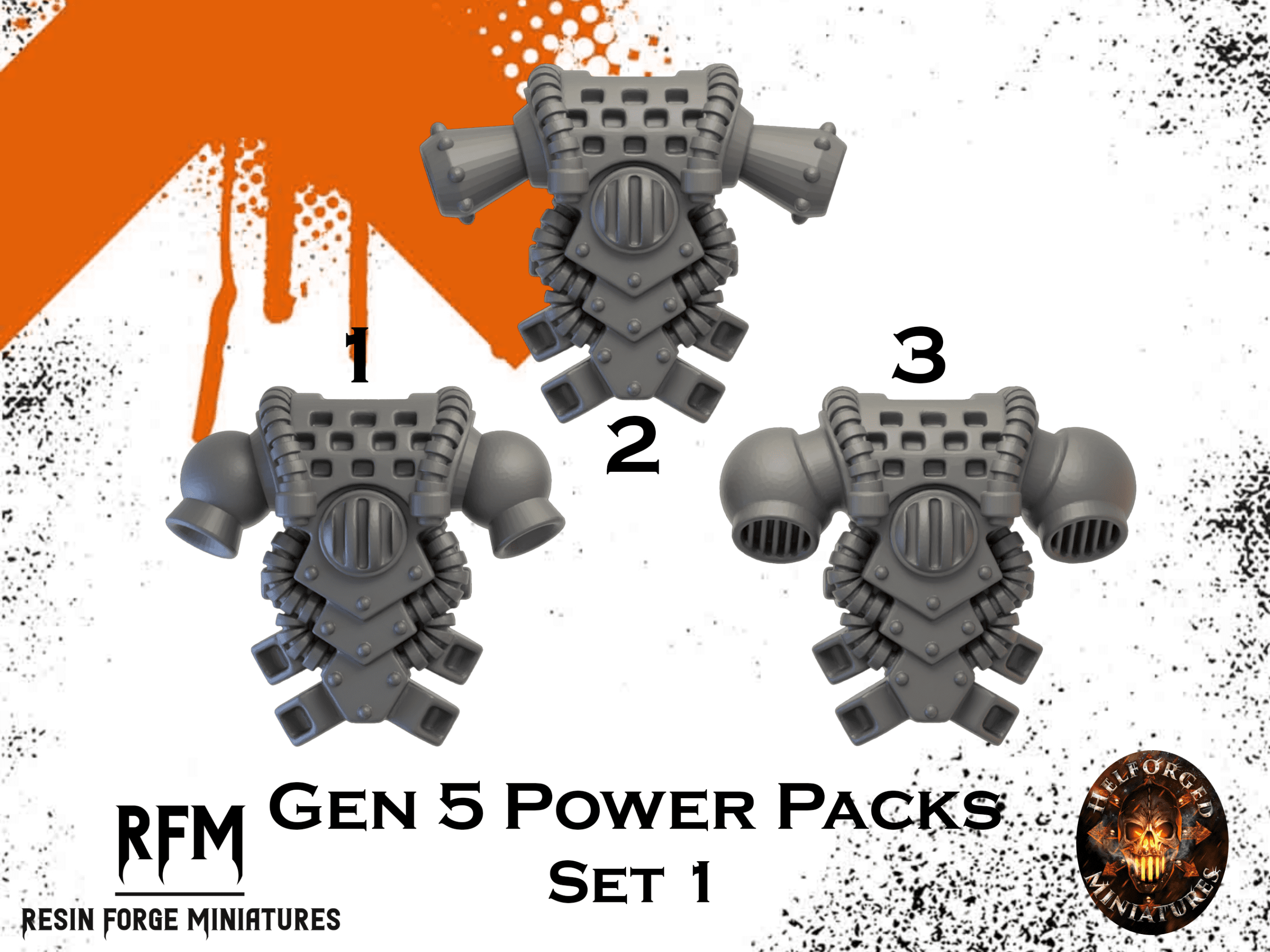 Gen 5 Power Packs x10 by Helforged Miniatures - Image 2