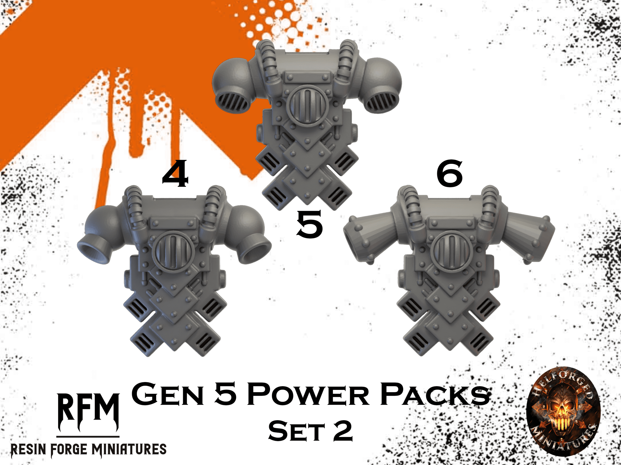 Gen 5 Power Packs x10 by Helforged Miniatures - Image 3