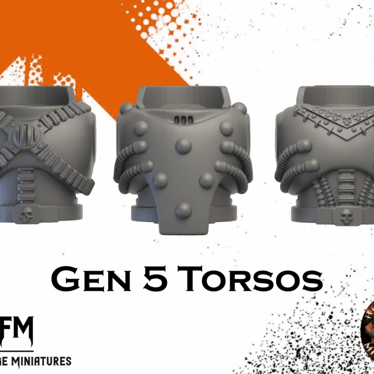 Gen 5 Torsos by Helforged Miniatures