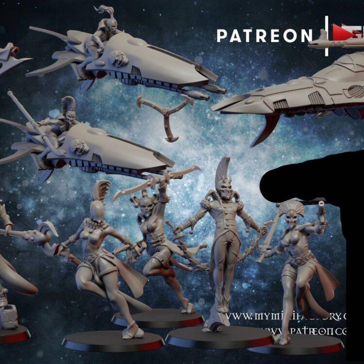 Space Elf Clown Army by Ghamak