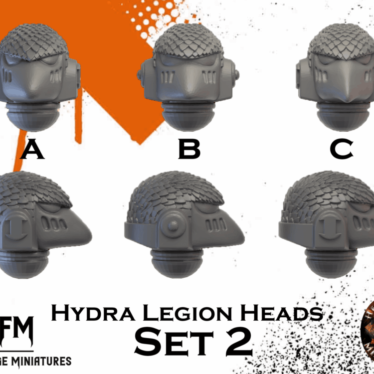 10x Hydra Beakie Heads by Helforged Miniatures