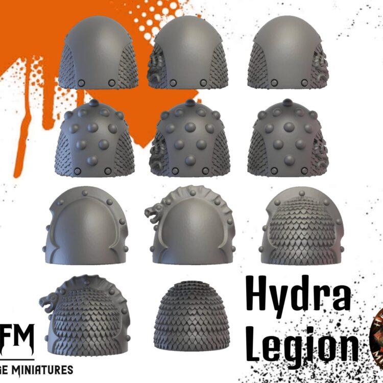 Hydra Legion Shoulder Pads by Helforged Miniatures