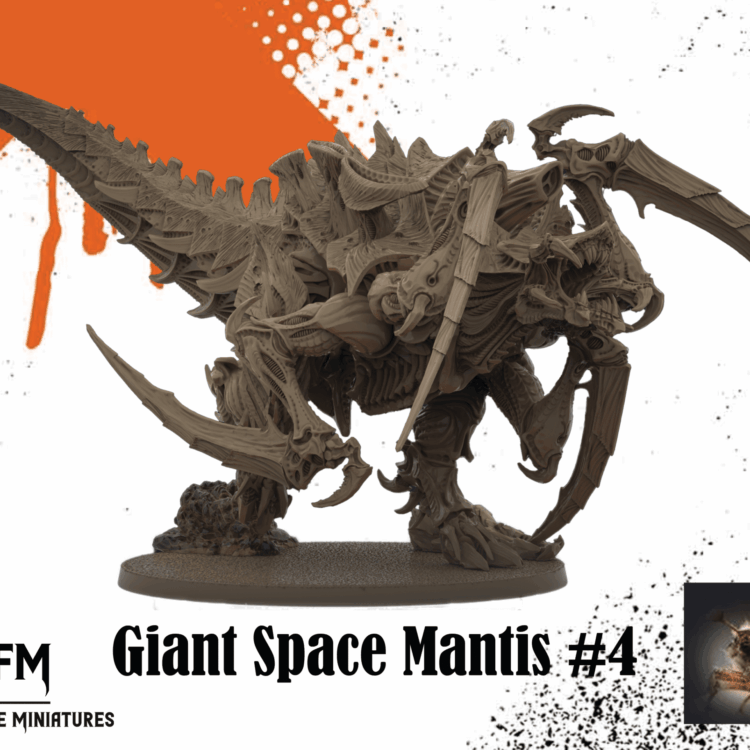 Giant Space Mantis #4 by IO_BUTOV - Space Bugs - Hierodule Proxy