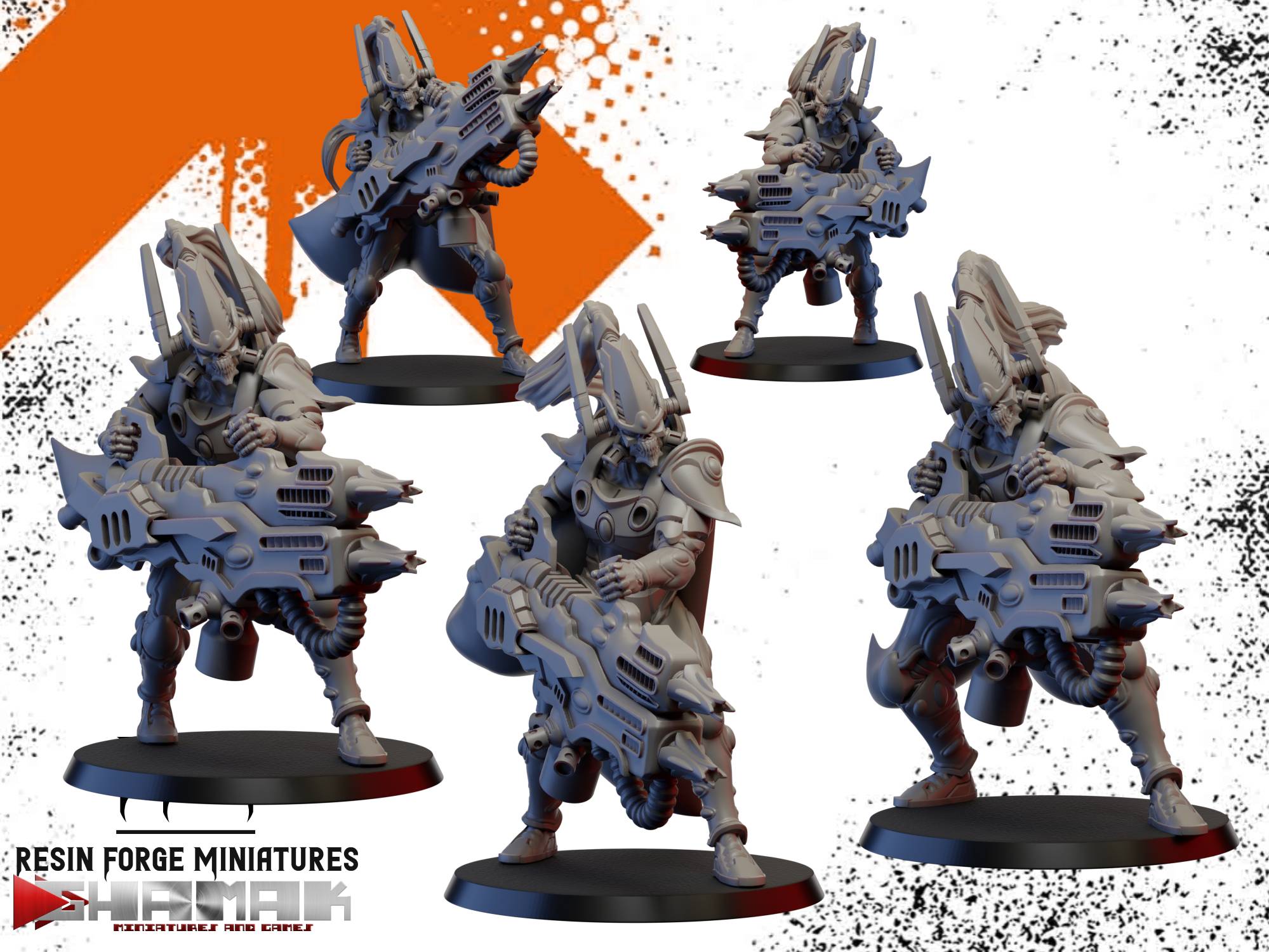 Space Elf Reaper Squad by Ghamak