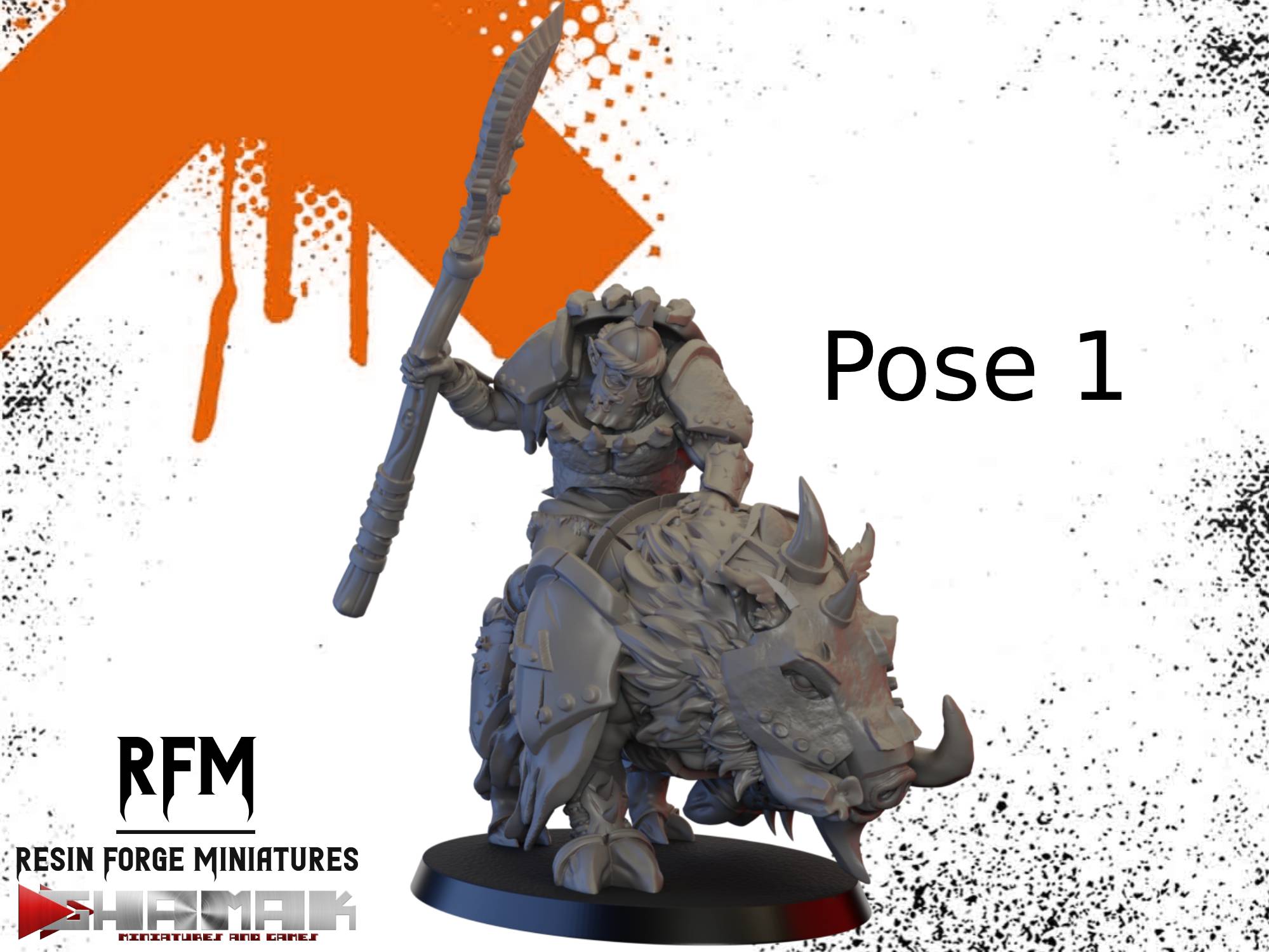 Orc Boar Riders Squad by Ghamak | Fantasy Orks - Image 2