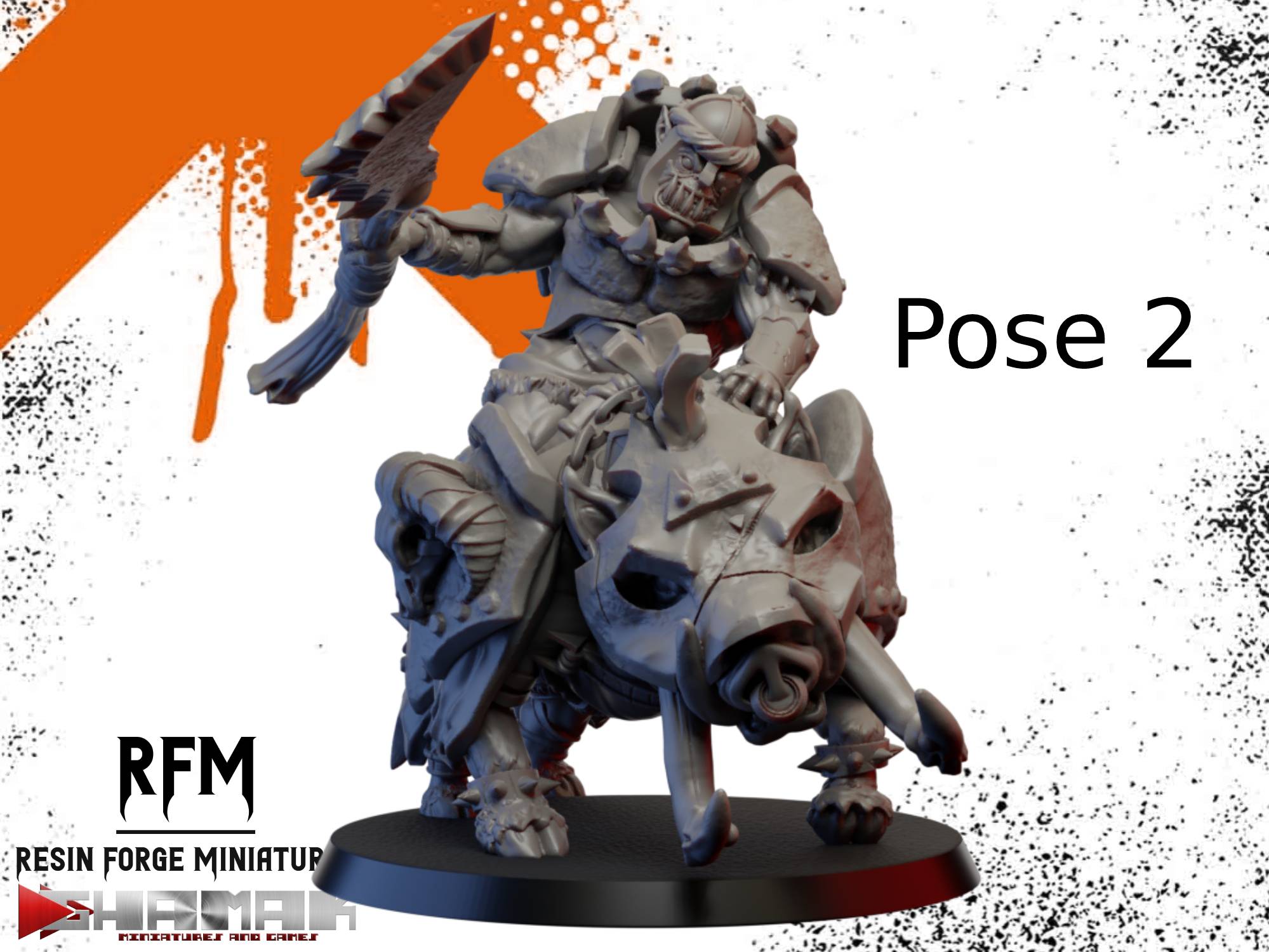 Orc Boar Riders Squad by Ghamak | Fantasy Orks - Image 3