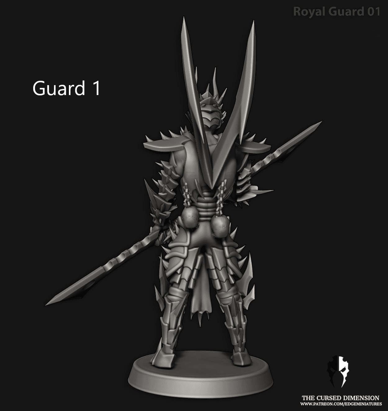 Royal Guard Squad by Edge Miniatures | Dark Space Elves - Image 3