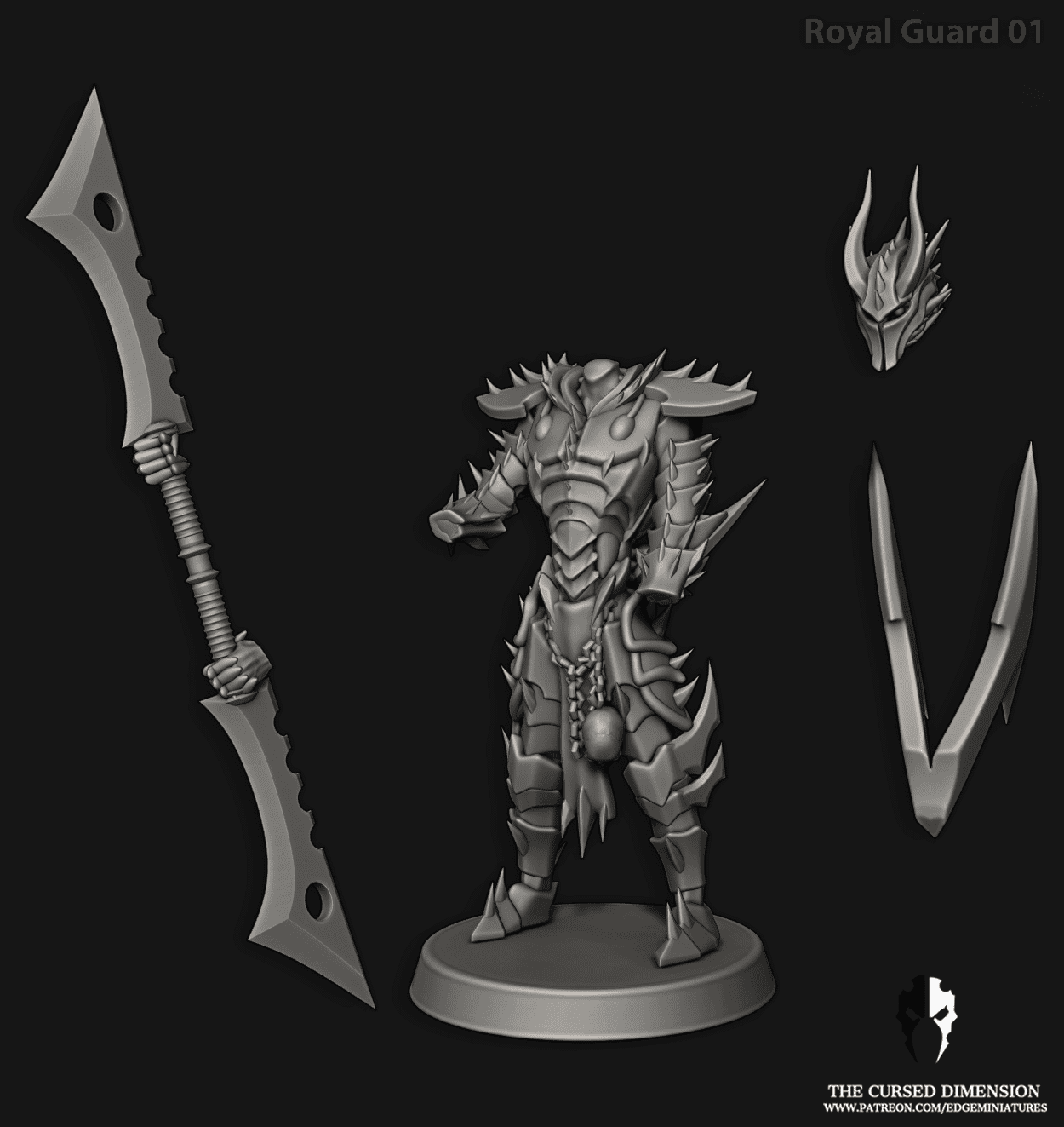 Royal Guard Squad by Edge Miniatures | Dark Space Elves - Image 4