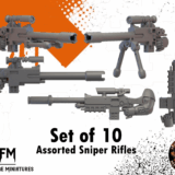 10x Stalker Sniper Bolt Rifles by Helforged Miniatures