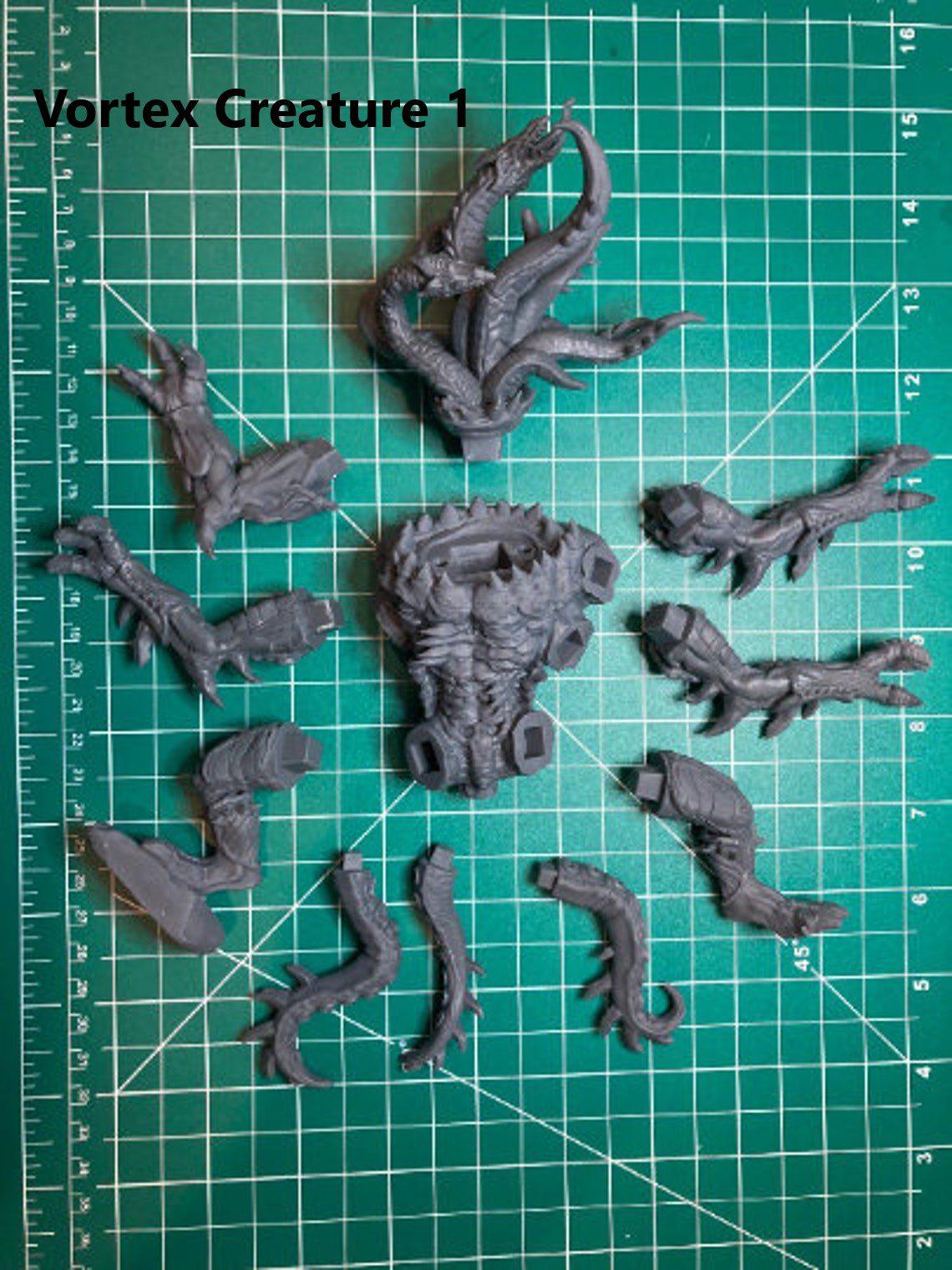 Giant Mutated Warp Beast #1 of Chaos by Ghamak - 120mm Oval Base - Image 3
