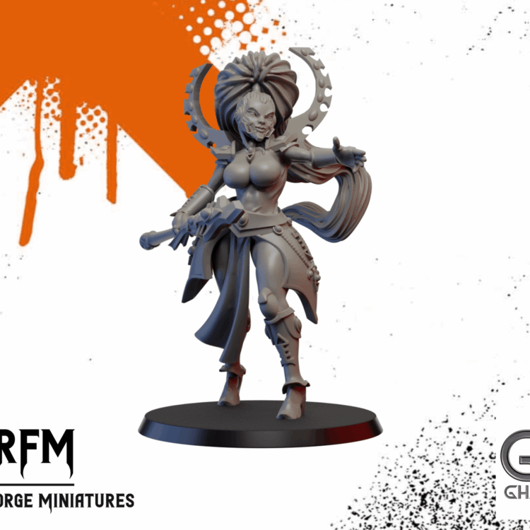 Pinup Space Elf Warlock by Ghamak