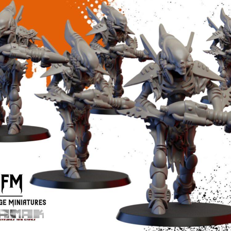 Space Elf Guards of Wraith Squad by Ghamak