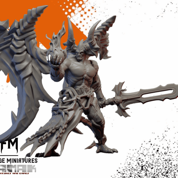 Chaos Bela Demon by Ghamak - 100mm Round Base