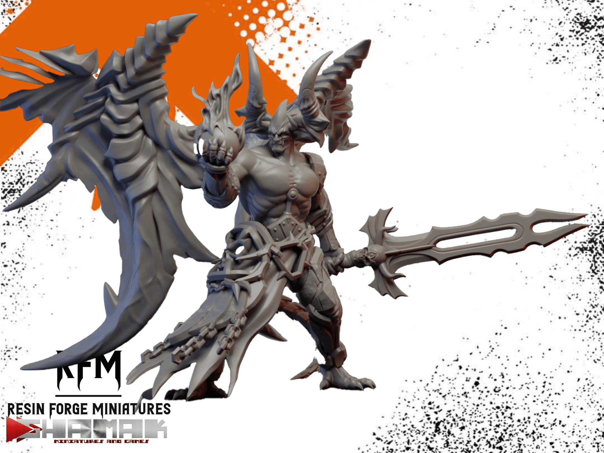 Chaos Bela Demon by Ghamak - 100mm Round Base