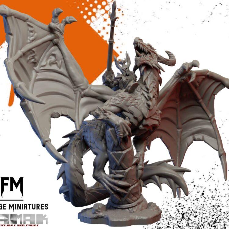 High Elf on Dragon by Ghamak