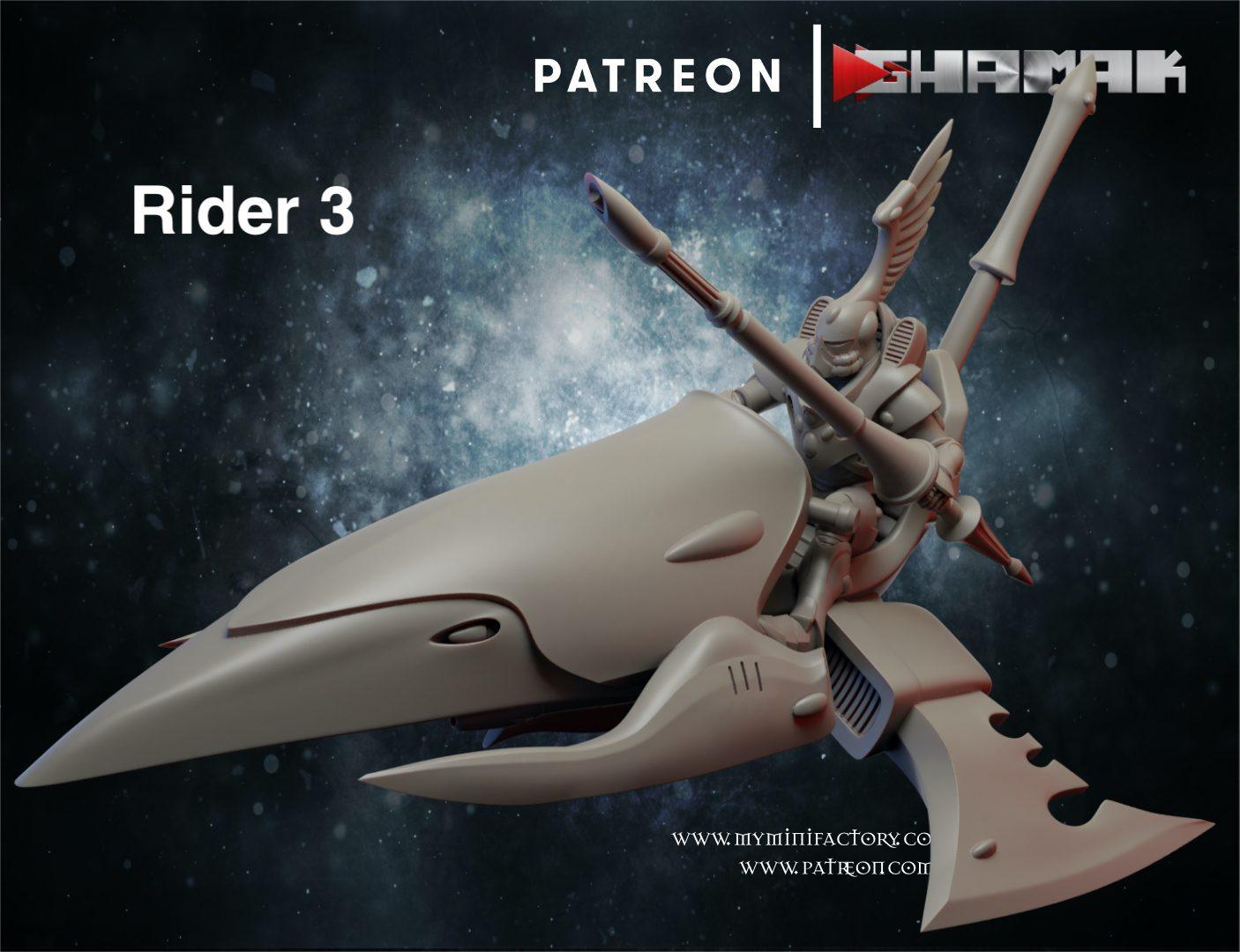 Space Elf Rider Squad Trio by Ghamak - Image 3