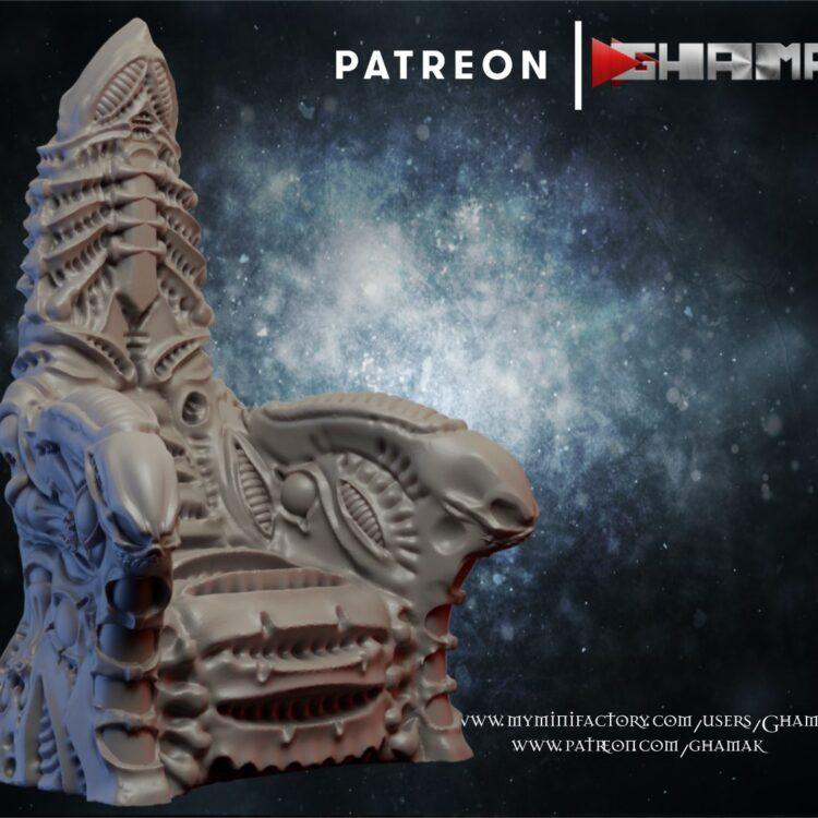Alien Throne Chair by Ghamak