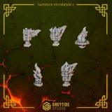 Backpack Decoration Set 2 x10 | Fire Drakes | GreyTide Studios