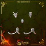 Chest Decoration Set x15 | Fire Drakes | GreyTide Studios
