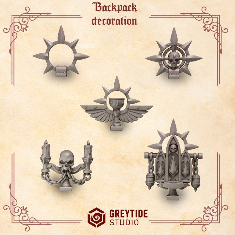 Backpack Decoration Set x10 | Crimson Angels | GreyTide Studios