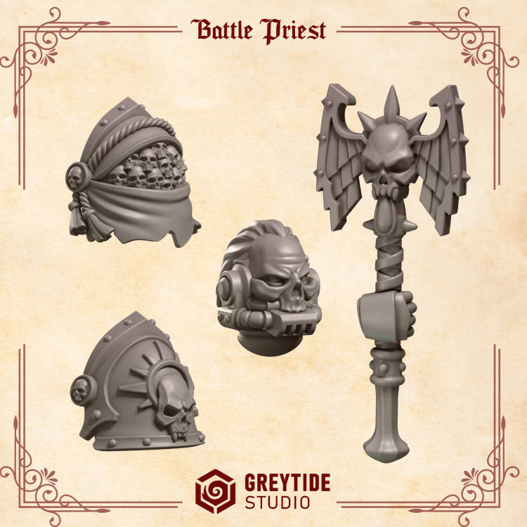Battle Priest Conversion Set (Chaplain Proxy) | Fire Drakes | GreyTide Studios