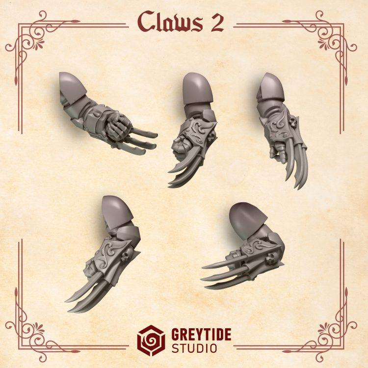 Claw Arms Set 2 x10 | Fire Drakes | GreyTide Studios