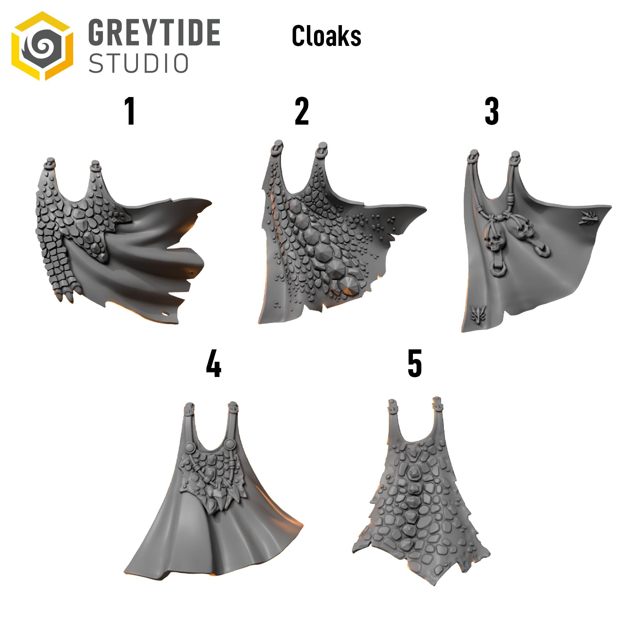 Scaled Cloaks/Capes Set | Fire Drakes | GreyTide Studios - Image 2