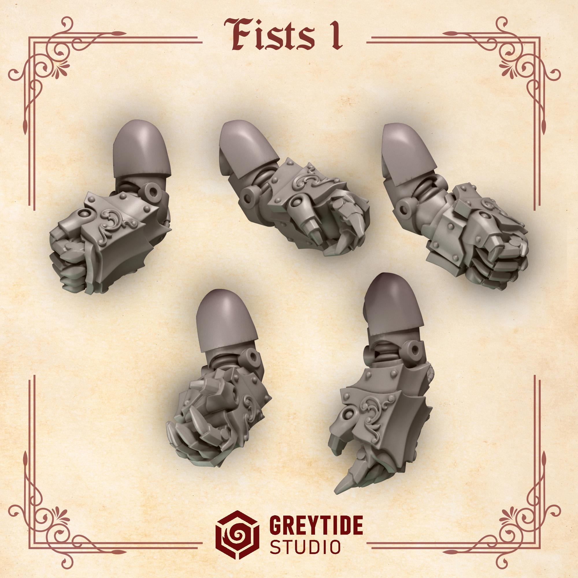 Power Fists Set 1 | Crimson Angels | GreyTide Studios