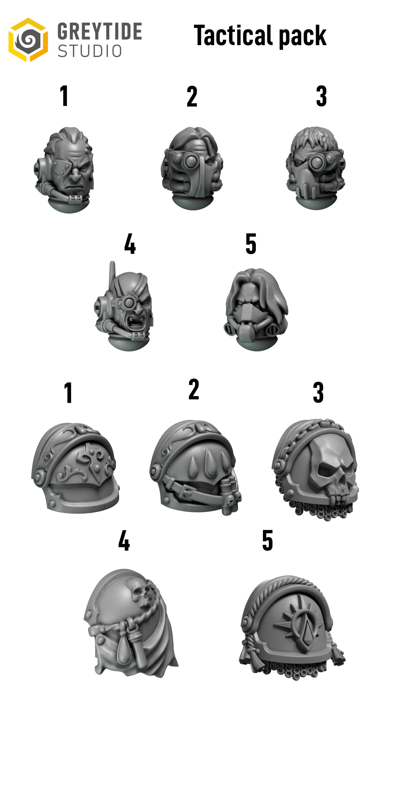 Tactical Heads | Crimson Lords | GreyTide Studios - Image 2