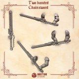 Two Handed Chain Swords with Arms x6 | Crimson Angels | GreyTide Studios