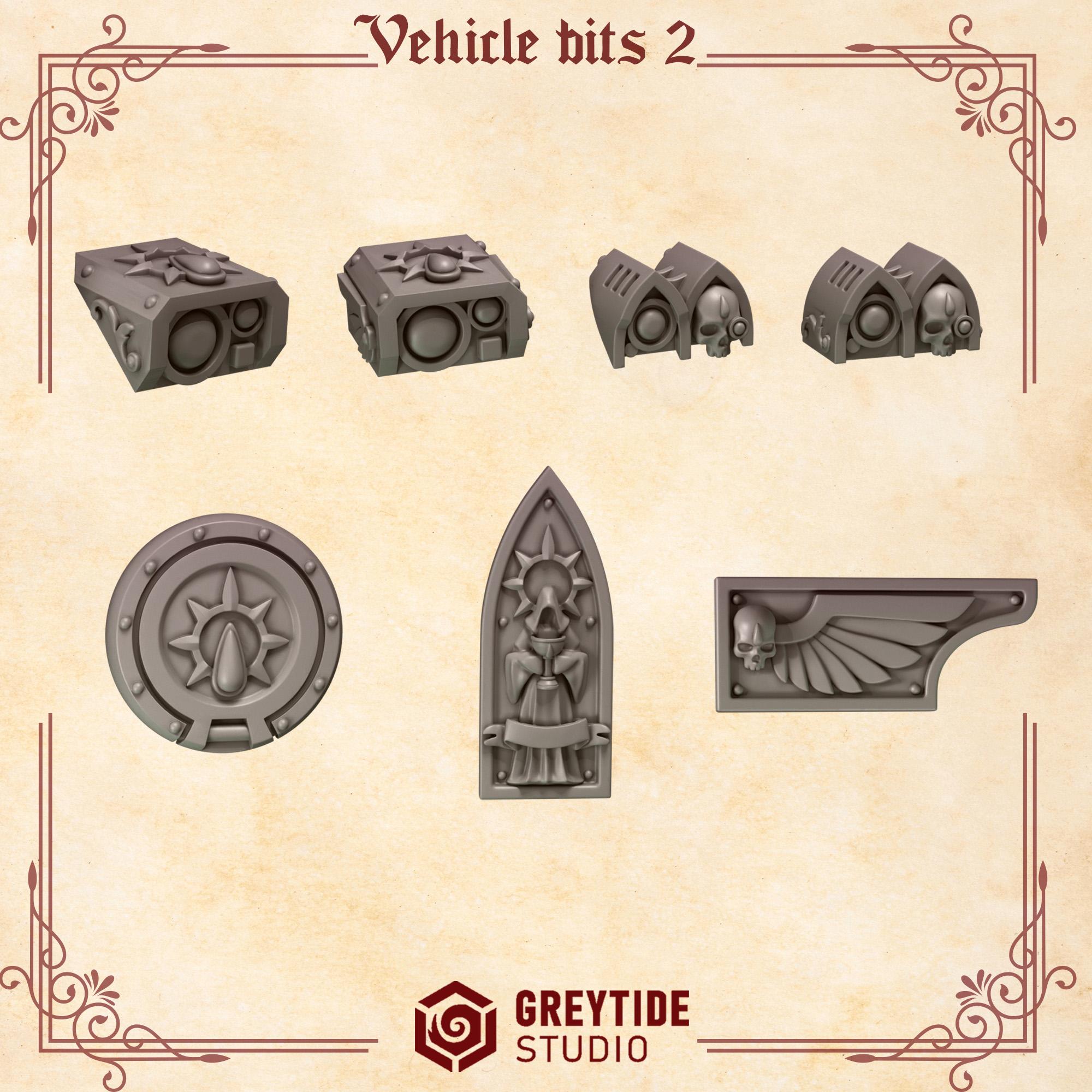 Vehicle Bits Set 2 x14 | Crimson Angels | GreyTide Studios
